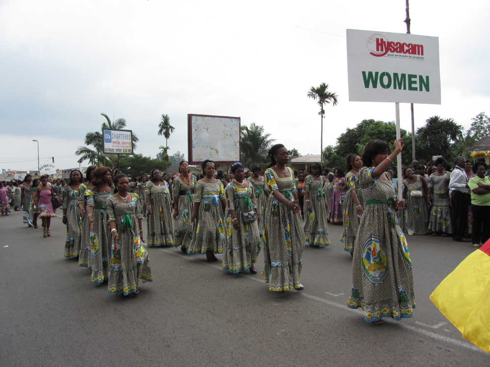 HYSCAM Women Matching  at International Day of the Woman, Cameroon
