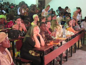 Students from Bloomsburg University of Pennsylvania and University of Buea during the cultural evenning.