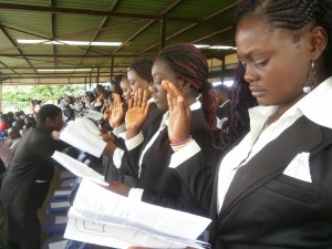 Freshmen read & take their matriculation oath in UB