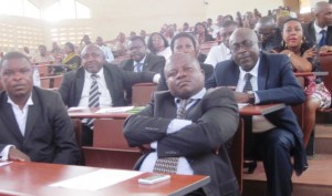 President of Fako Lawyers, Barrister Ajong (arms folded), and other legal experts