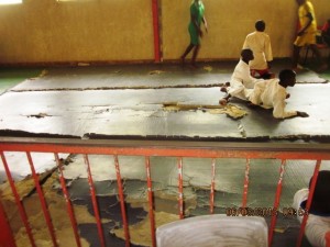 Inadequate equipment, torn mats for Judo 