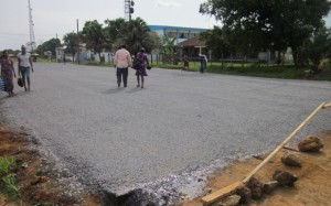 Tarring of stretch of road in Tiko