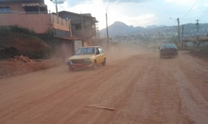 La route de Nsimeyong en chantier