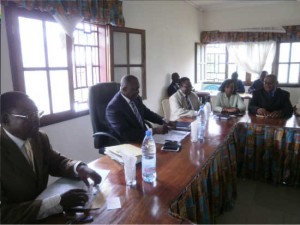 Southwest Governor and  top regional officials at local organising committee for reunification celebrations.
