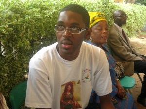 Axel Onana, encadreur Vacances sans Sida, Yaoundé le 18 juillet (photo Dibamou)