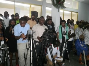 The Press made a heavy presence attendance