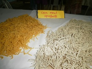  Corn meal spaghetti produced from Corn
