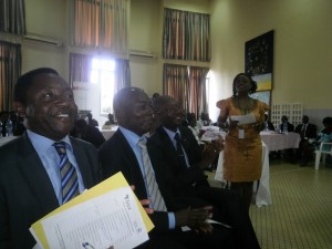 Senator Charles Mbella Moki (1st from left) and other guests at CLA 2013 launch