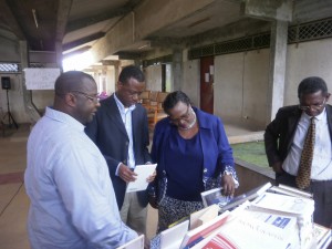 Senior officials of UB take a close look of the books from Florida