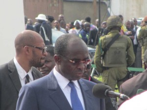 Minister of Public Works, Patrice Amba Salla