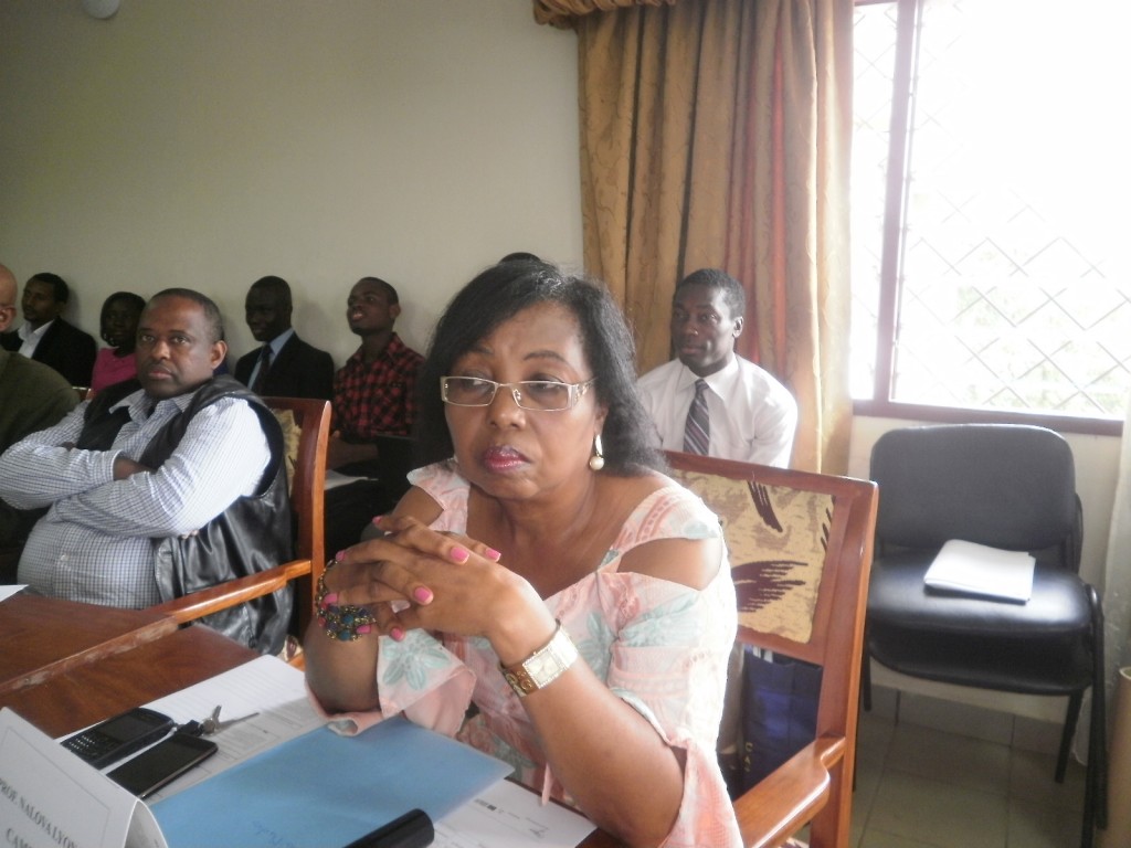 Dr. Nalova Lyonga, UB VC, chair of the STREAM deliberations in Buea, Cameroon