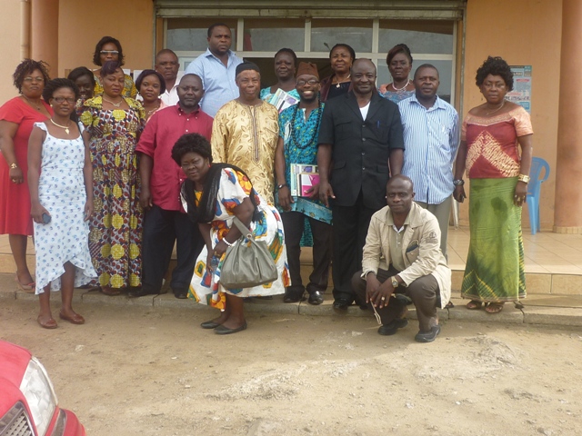 Participants pose for a family pic after workshop at the Tiko Council Chamber