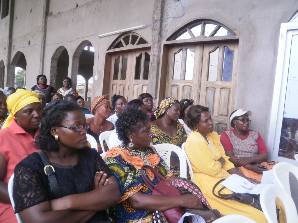 The women in Buea, Cameroon followed the discussions on Sexuality and Health with focussed attention