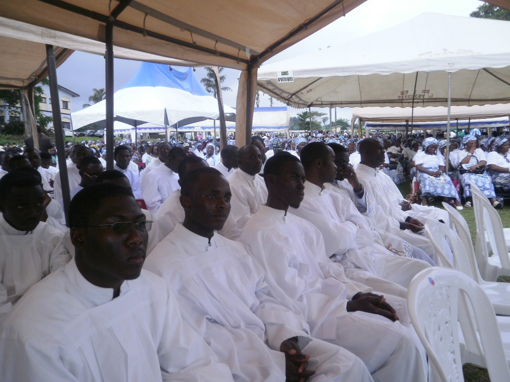 Some Seminarians of the St. Thomas Aquinas Major Seminary in Bambui at the Ordination Mass in Buea