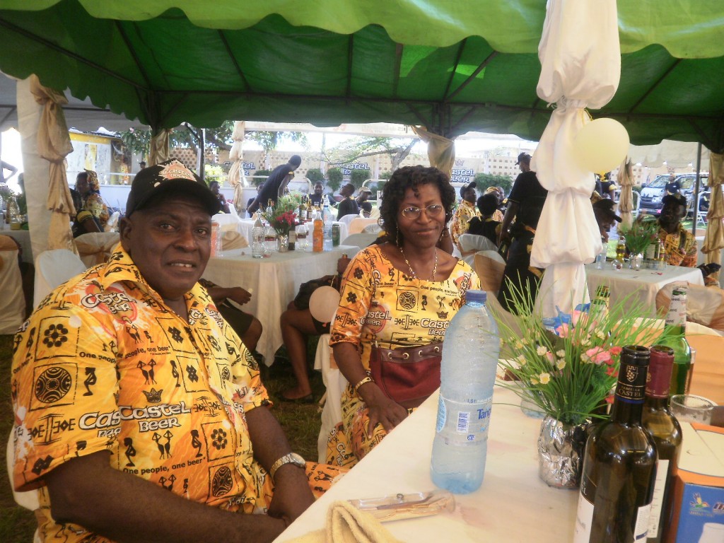 Happy-looking staffers of Les Brasseries Du Cameroun