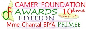 Camer Foundation Awards crowning of the First Lady, Mrs Chantal Biya