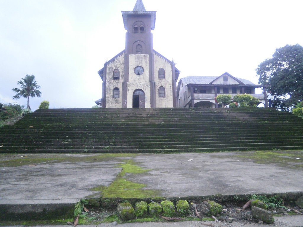 Queen of the Angels Catholic Church, built by the Germans in 1896 in Bonjongo, Southwest Region, Cameroon