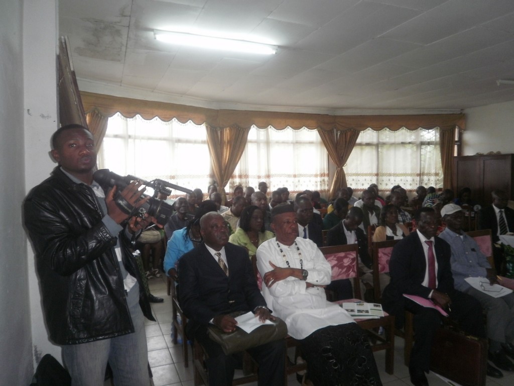 Participants at the 2014 launch of the Southwest Regional Reforestation Campaign in Buea