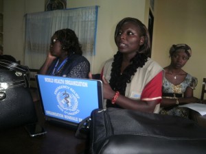 WHO's Soterine Tsanga explains why the fight against polio must be  intensified in Cameroon to journalists