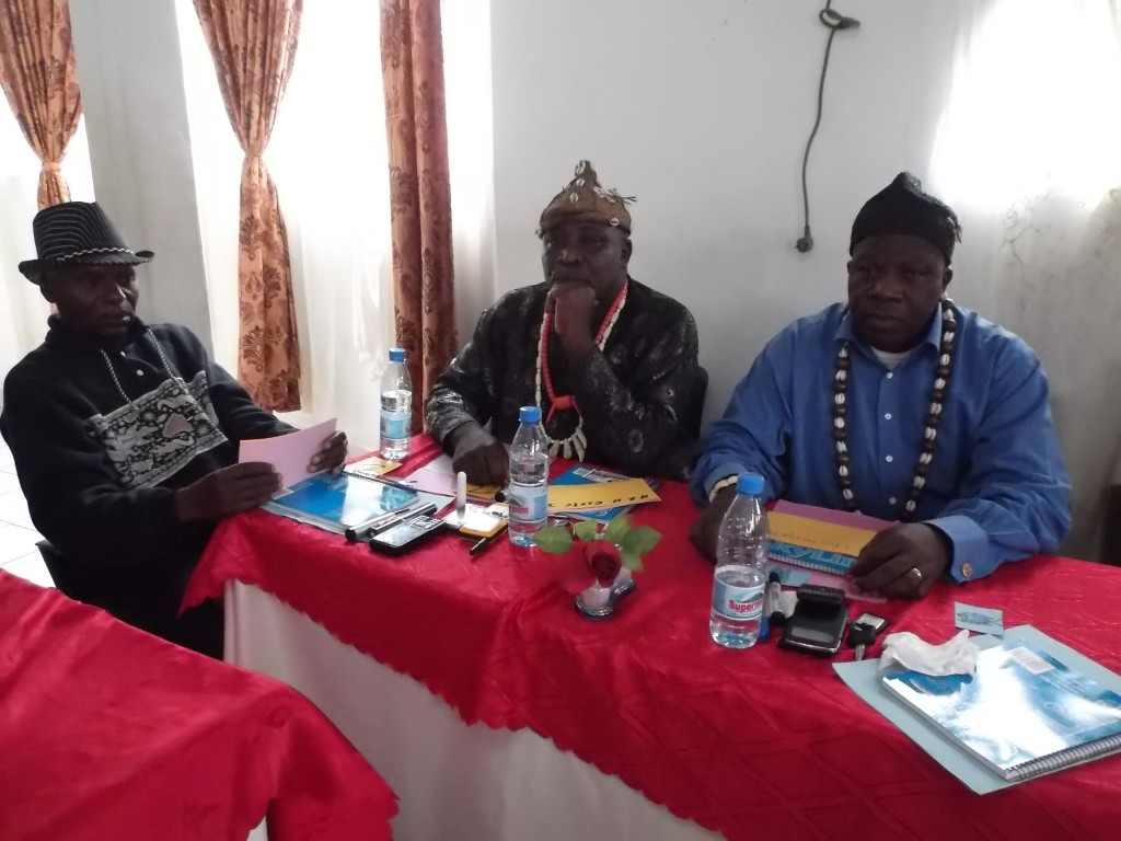 Traditional rulers attend a workshop on “Social Construction of Gender” affecting women