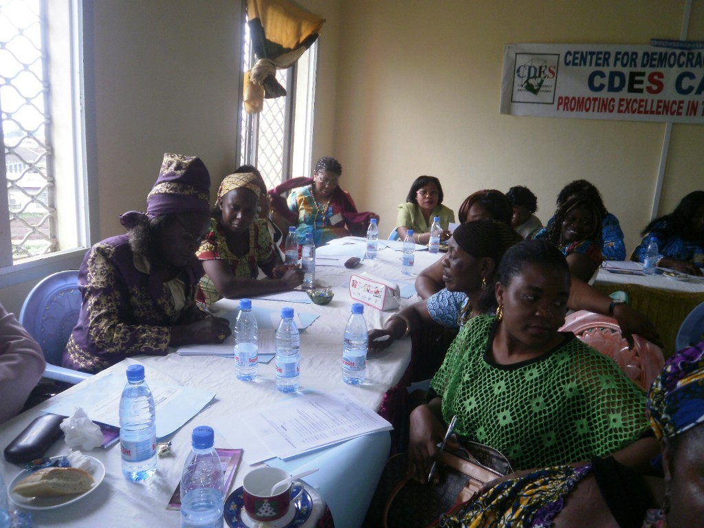 Women brainstorming on how to get access into decision-making processes